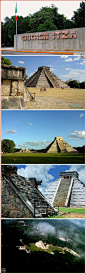 [失落的玛雅文明的圣地——墨西哥奇琴伊察玛雅文明建筑群遗址] 奇琴伊察（Chichen Itza）由玛雅文明所建，坐落在今墨西哥境内的犹加敦半岛北部，也是世界新七大奇迹之一。在从公元前6世纪到玛雅古典时期（公元2世纪到10世纪早期）的时间里，奇琴伊察是玛雅的主要城市。