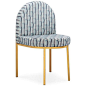 008 Dining Chair in Textured Fabric