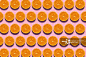 橙子,切片食物,式样,粉色背景,横截面正版图片素材