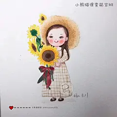 小熊猫课堂——萌宝班部分同学水彩手绘萌宝头像插画水彩教程