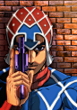 [cp]《JOJO的奇妙冒险 黄金之风》总作画监督  石本峻一 推特近期作品。（via.shunishimoto） ​[/cp]