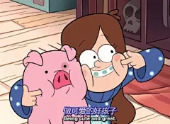 一组可爱的迪士尼怪诞小镇表情包，来自@原图妈 ​​​​