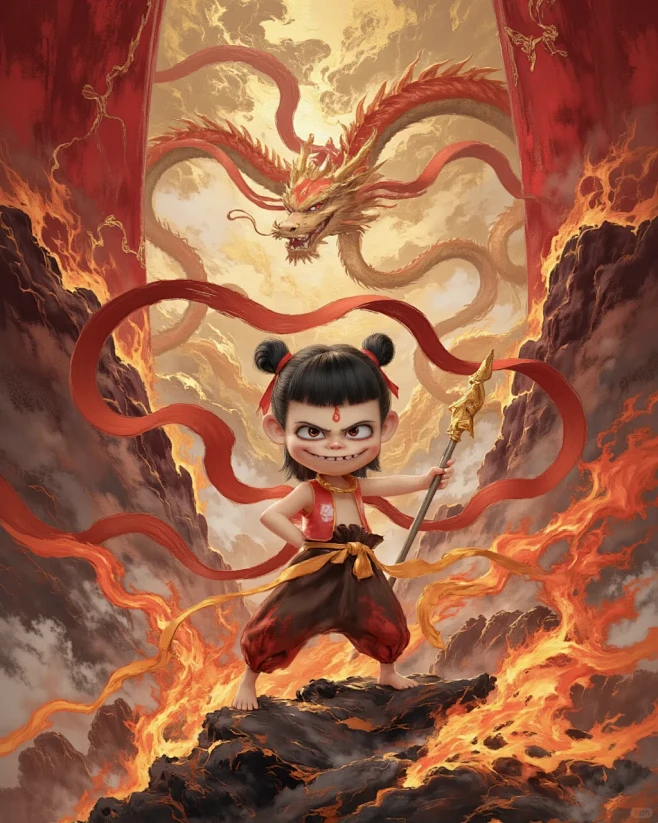 哪吒之魔童闹海-高清壁纸/头像 - 小红书-花瓣网