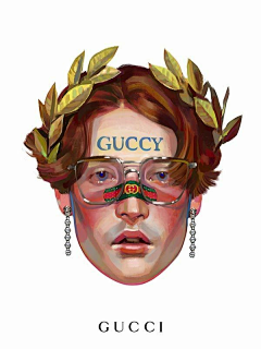 短波藍采集到【插画】GUCCI