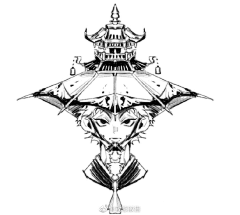 万叶集采集到线稿