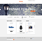 Swims website on Behance