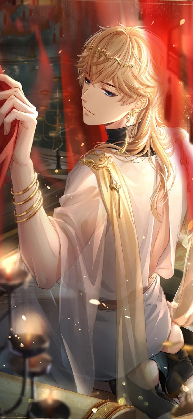 动漫男黄发美男