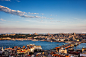 Istanbul City at Sunset in Turkey