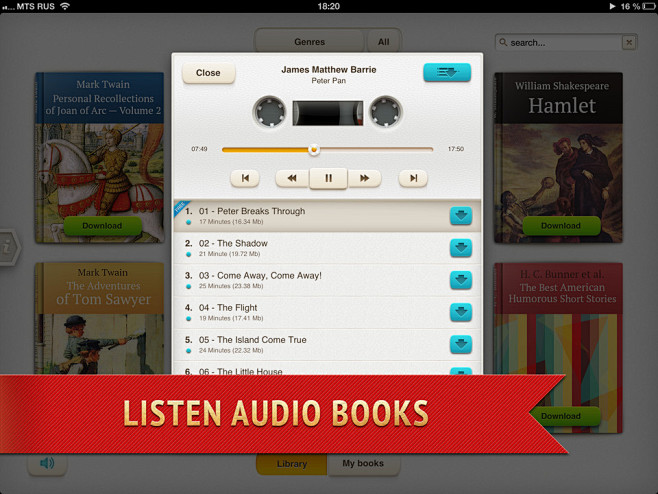 NeoBook电子文本和有声读物iPad...