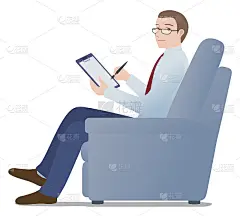 心理咨询，心理咨询，形象插画