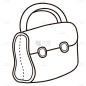 手绘-卡通风穿搭贴纸SVG-公文包