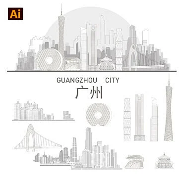 广州地标建筑-花瓣网