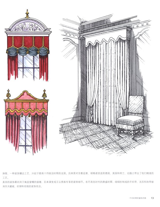 ✿《窗帘设计手册》手绘 (13)
