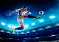 踢足球的人物运动员高清图片(图片ID：90011)-高清人物图片-素材中国16素材网
