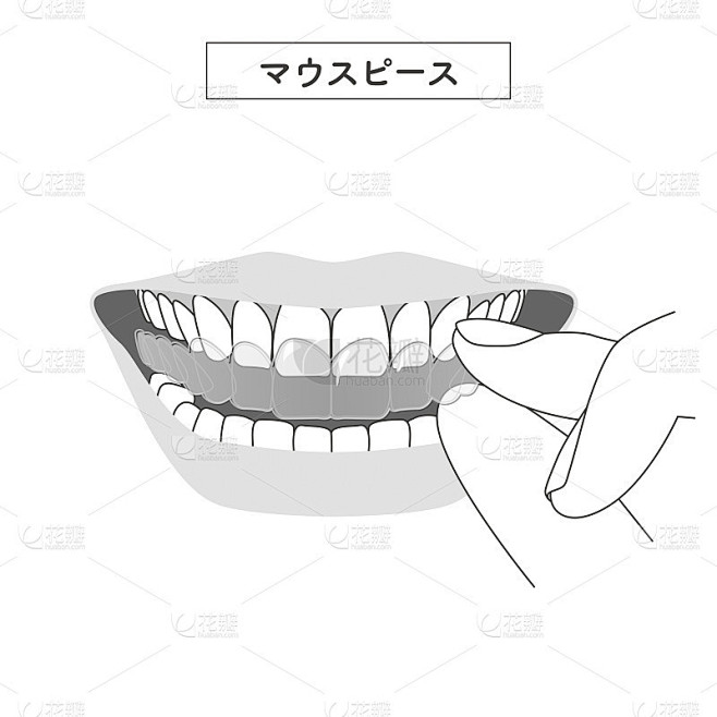 戴口罩的插图