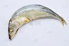 白背景上的煮鲭鱼