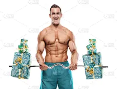 男人,健美身材,礼物,胸肌,修版,重的,四肢,提举,腹腔,生日