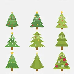 卡通手绘圣诞树  - 源文件下载【酷图网】圣诞树,植物,树木,圣诞节,贺卡装饰,节日,圣诞元素,圣诞装饰,圣诞树插图,卡通手绘