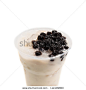 bubble tea milk isolated on white - stock photo
