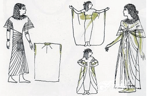 古代西洋服饰(一)古埃及与古西亚的服装