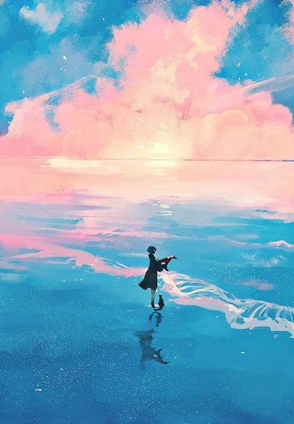 封面背景内的花瓣采集图片-饭云