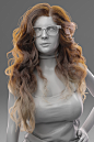 Girl with hair, Denis Yakimuk : I recently did some hair studies using maya's xgen interactive groom tools. It's come a long way and is a great way to organically create and style hair.