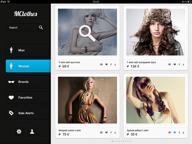 Mclothes-ipad-ui
