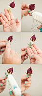 How to make the most gorgeous felt dahlia flowers!: 