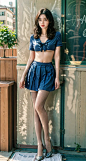 网红半乳小蛮腰水手服｜LiblibAI