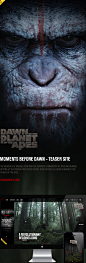 Dawn of the Planet of the Apes - Website on Behance