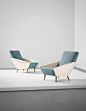Gio Ponti, Pair of 'Distex' armchairs, model no. 807, from a Villa, Liguria: 