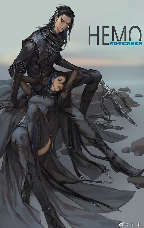 剑网3同人校服唐门_禾末__插画师作品_...
