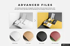 高端品牌 文具 办公用品 用品 提案 样机 办公套装样机VI样机样机素材