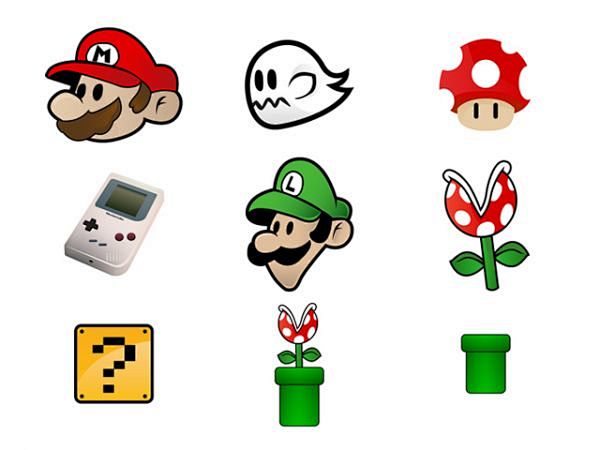 9款mario马里奥游戏png图标