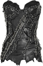 Balmain ~ Embellished Leather Bustier