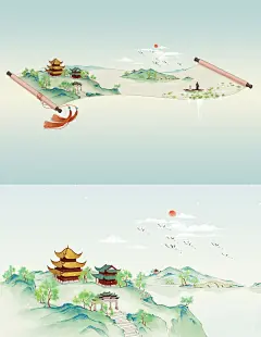 风景插画丨游九州。合集 - 小红书