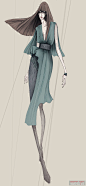 做一个优雅带神秘色彩的女人from Pan - 服装画\手绘 穿针引线服装论坛