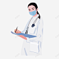 戴口罩的卡通医生高清素材 护士 设计图片 页面网页 平面电商 创意素材 png素材