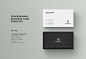 Business Card : Simple Professional Business Card goes for the simplicity look and using simple and yet attractive ways positioning to make the business card stands out. This design is a must have if you