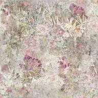 水彩画叶和花，图案无缝