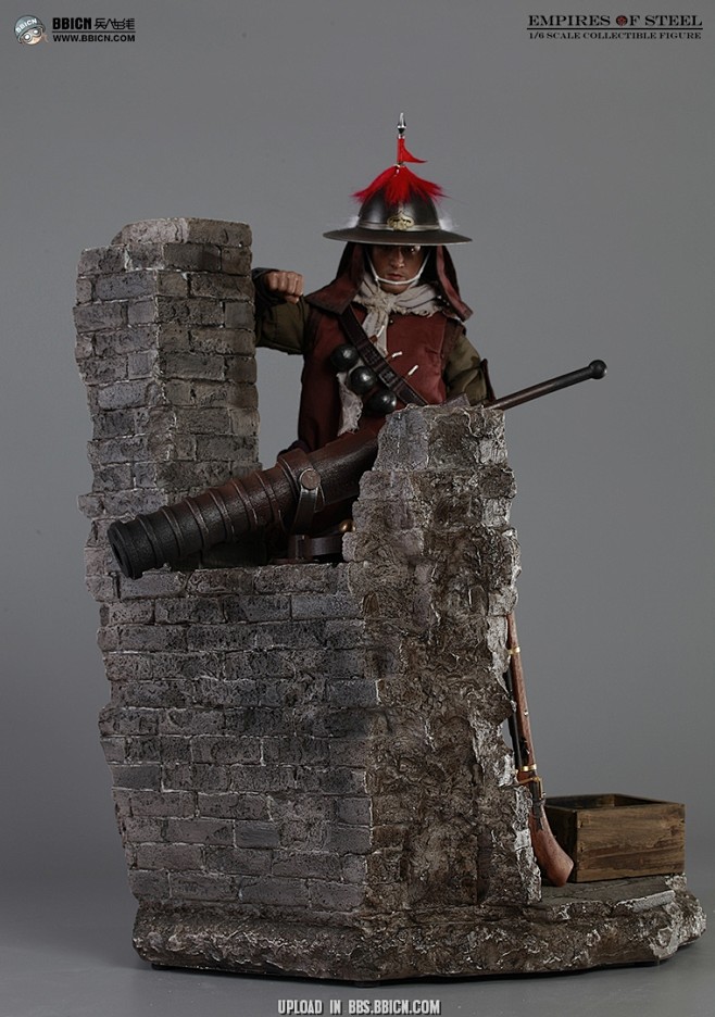 空灵阁 1/6 中日万历援朝战争系列-神机营鸟铳手 & 佛郎机炮 地台兵人