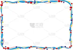 矢量可爱的党边界框架背景