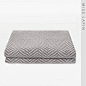 MISSLAPIN美式简约北欧/床尾毯搭巾盖毯/灰色人字纹编织面料披毯