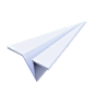 Paper Plane 3D Icon