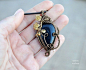 blue_tiger_s_eye_gemstone_wire_wrapped_pendant_by_ianirasartifacts-d8axsb6@北坤人素材