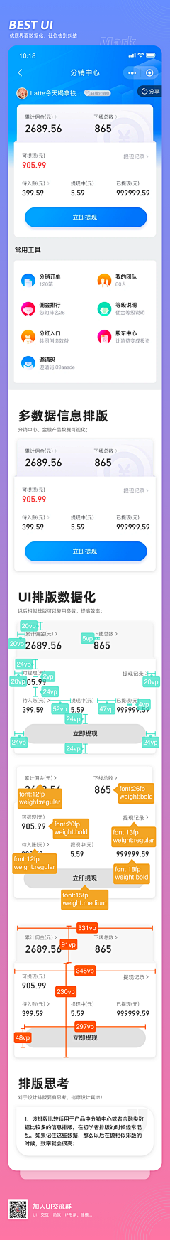 乔Yi乔采集到【重要】UI数据化
