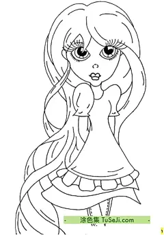 11张长头发的姐姐可爱时尚的女孩卡通涂色简笔画！ | 涂色集，涂色画打印大图 : 长头发的姐姐是一个拥有浓密长发的女性，她的秀发长及腰部，散发着健康光泽的黑色。她的发质柔顺顺滑，每根头发都像是精心打理过的，没有一根毛躁或乱糟糟的。她喜欢将头发梳理成自然的波浪，配上她高挑的身材，显得优雅迷人。姐姐经常把长发编成各种漂亮的发 11张长头发的姐姐可爱时尚的女孩卡通涂色简笔画！