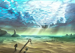 虫世木-w采集到绘画参考-背景