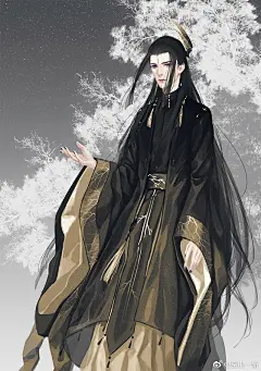古风唯美男子原画古风耽美人物原画来自cgbook.cn (3753)
