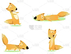 Two fun foxes set